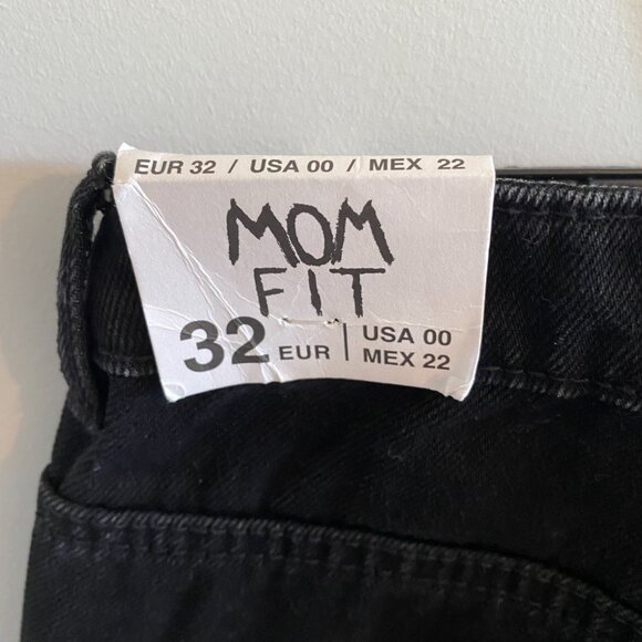 ZARA Mom Fit Black Jeans Trafaluc Denim - Picture 9 of 9
